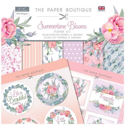 The Paper Boutique Summertime Blooms Designpapier - Paper Kit